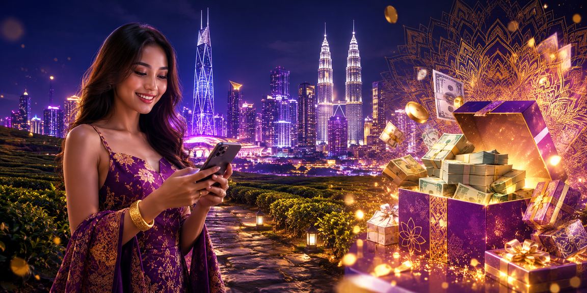 Pemain mengakses kasino dalam talian u12 melalui telefon mudah alih di Kuala Lumpur